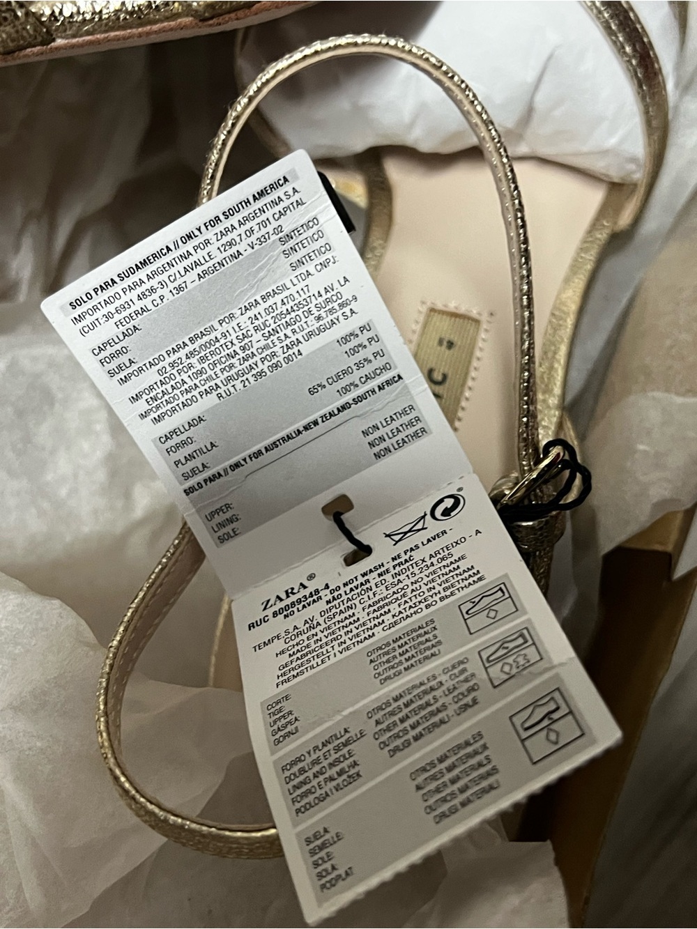 Zara Gold Metallic Crystal Orb Heel Sandals NWT SZ 41/10 vintage inspired! - Picture 6 of 8